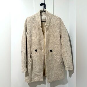 Very Cute Neutral Tone Stradivarius Pea Coat